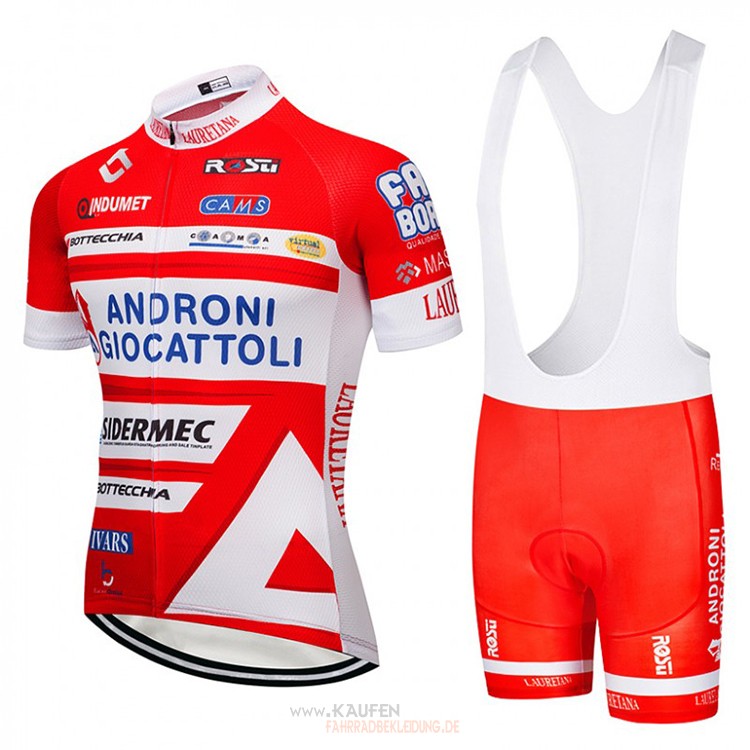 Androni Giocattoli Kurzarmtrikot 2018 Und Kurze Tragerhose Orange Und wei